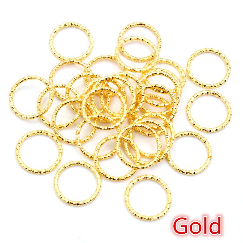 

50-100pcs/lot 8 10 15 18 20mm 5-Colors Jump Rings Round Twisted Split Rings Connectors For Diy Jewelry Finding Making Supplies 8mm x 100pcs золотой
