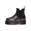 (WMNS) 2976 Faux Fur-Lined Metallic Platform Chelsea Boots 'Black' Women's 27956012
