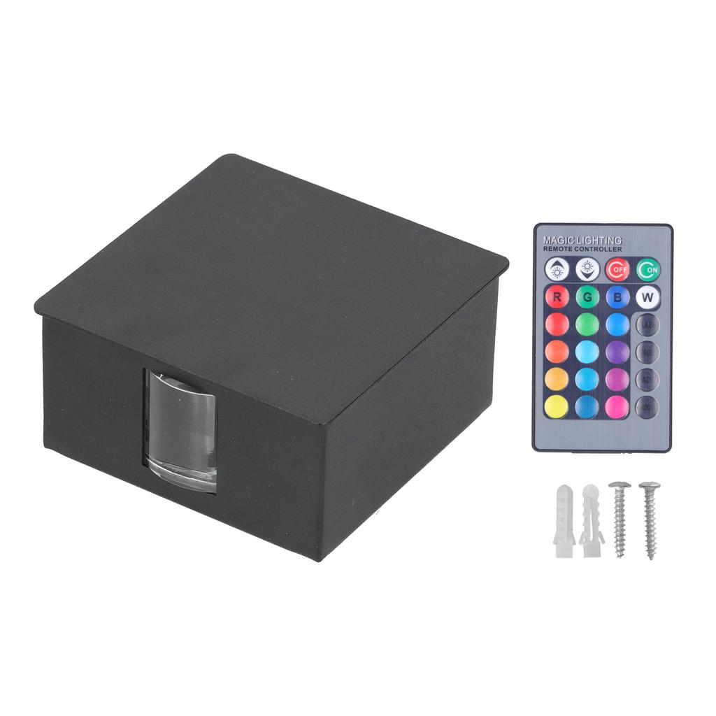 RGB Remote Control Wall Lamp 3W LED Modern Decorative Light for Living Room Hotel Villa KTV