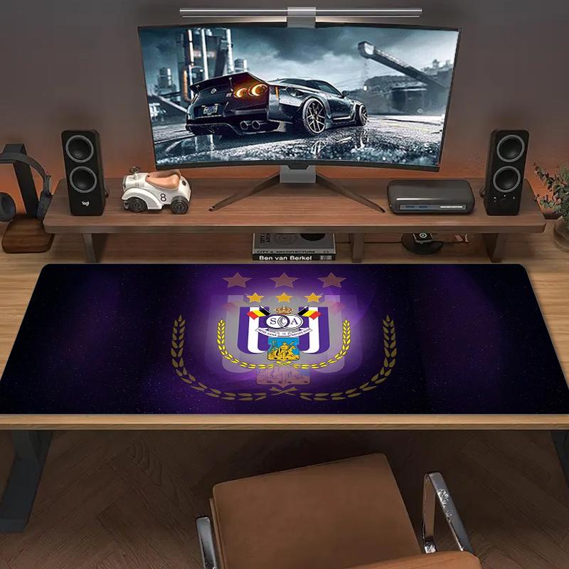 Rsc Anderlecht Mouse Pad Large Gaming Table Cushion Nonslip Laptop Tablet Big Mousepad Xxl Mat Mini Pc Playmat With Lock Edge