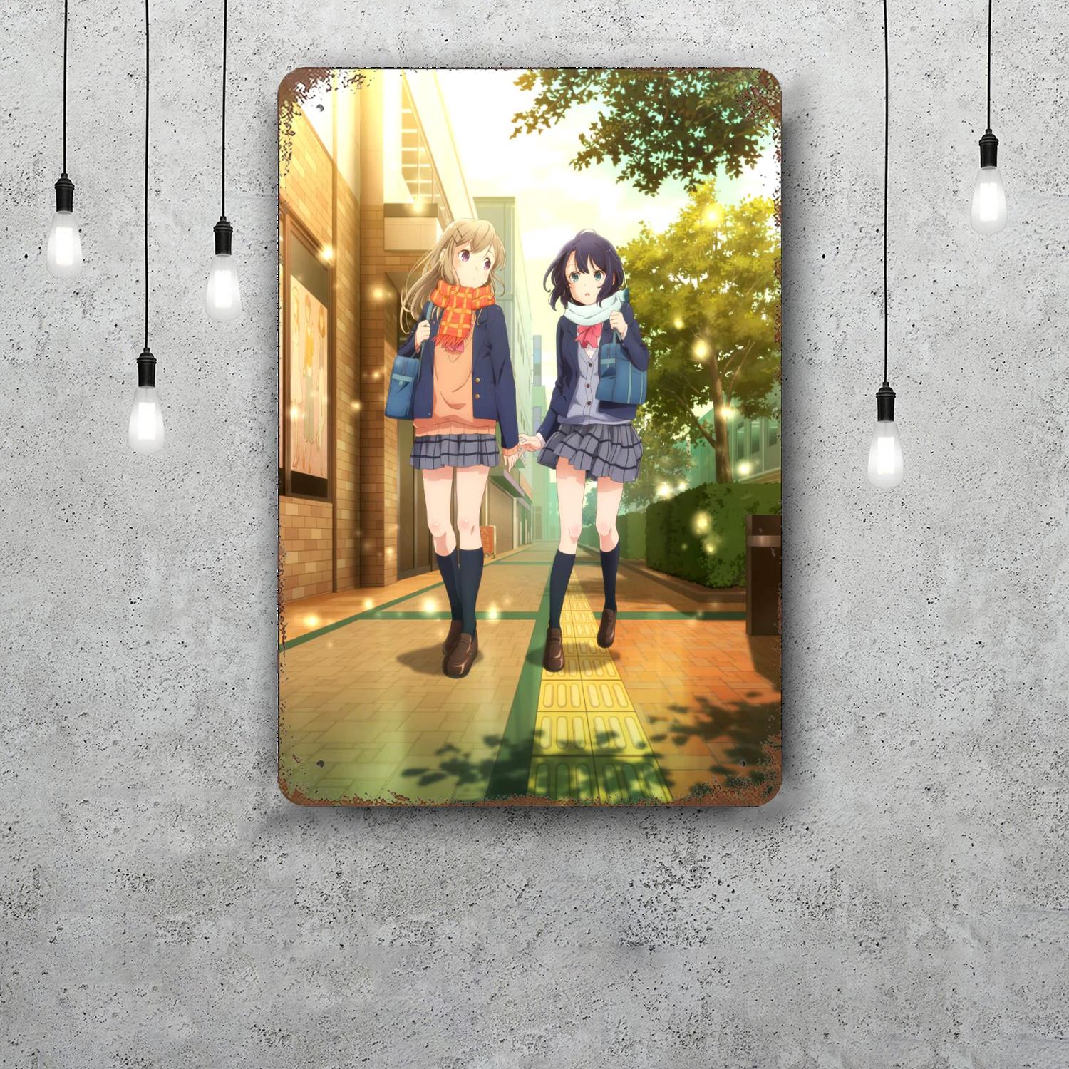 adachitoshimamura Decor Poster Vintage Tin Sign Metal Sign Decorative Plaque for Pub Bar Man Cave Club Wall Decoration 20x30cm（7.8x11.8inch）