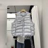 Beyaz ördek tüyü yeni şişme yelek kadın kısa dik yaka moda yüksek kalite beyaz ördek tüyü kış sıcak palto trend