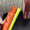 iPhone 17 Pro Max Case with 360° Rotating Magnetic Stand & Frosted Transparent Cover