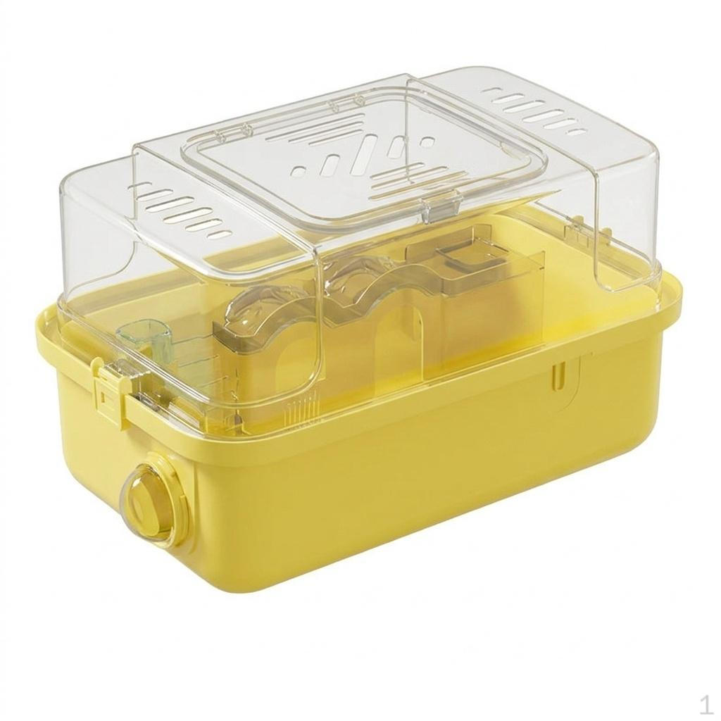 Luxury Hamster Cage with TwoLevel Acrylic Top, Transparent Starter Kit,