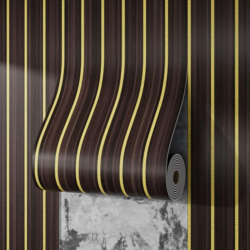 Thickened Faux Grille Self-Adhesive Fluted Panel Wallpaper Waterproof MoistureProof Home Accent Wall Renovation Sticker