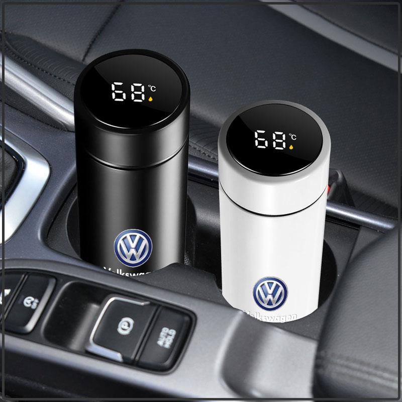 500ml Portable Car Smart Thermos Bottle Temperature Display Cup Coffee Cup For Volkswagen Golf-6 7 4 5 POLO Passat B5 B6 B7 T4 T5 Tiguan Jetta Gol