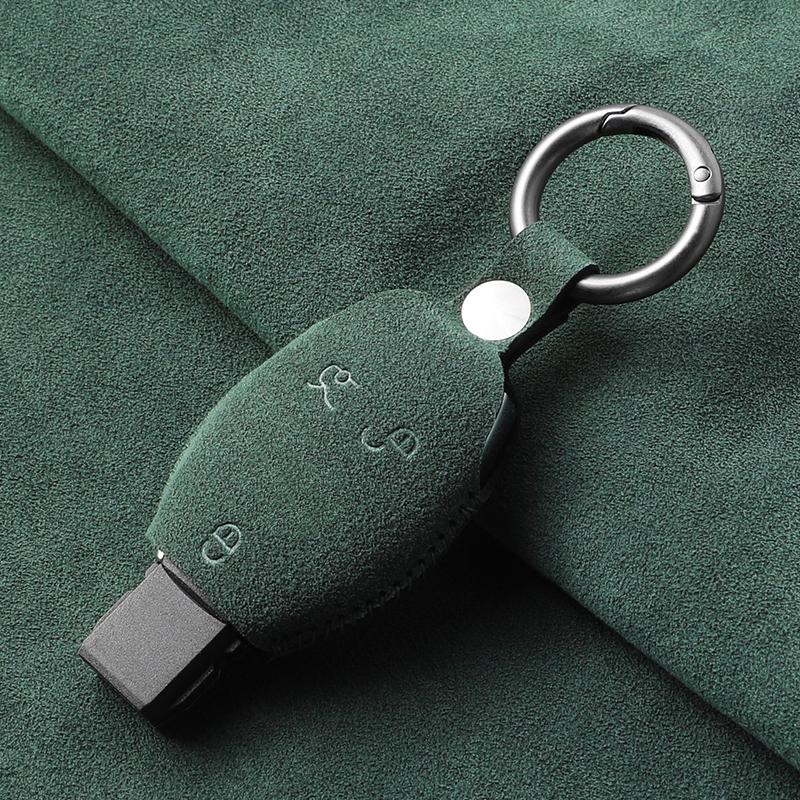 Made of Alcantara Suede Car Remote Key Cover Case Shell For Mercedes Benz A C E S G Class GLA CLA GLK GLC W204 463 176 251 205