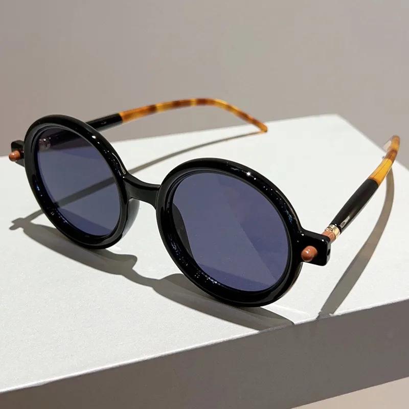 Unisex Designer Luxury Vintage Sun Glasses Retro Round Sun Shades Sunglasses Fashion Women UV400 Protection Óculos De Sol