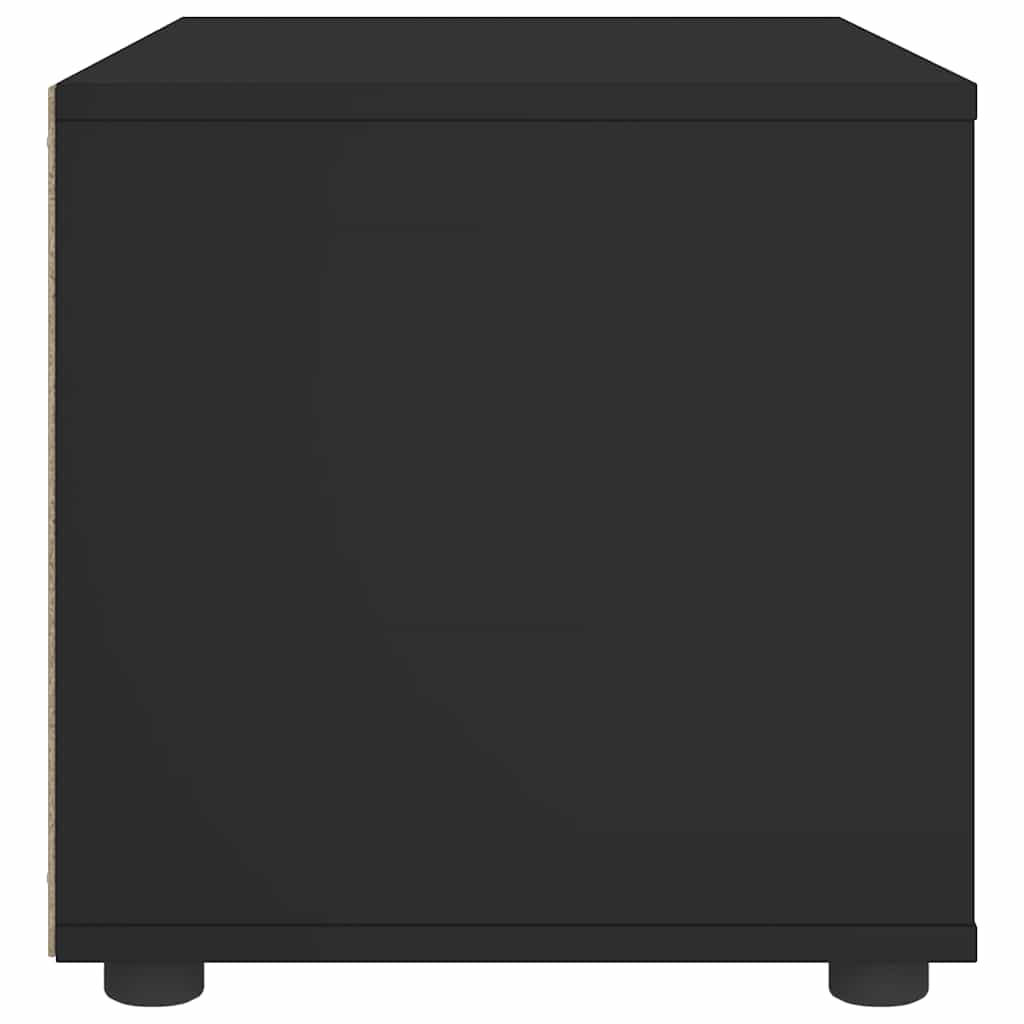 VISNES Black TV Cabinet 60 x 40 x 38 cm Particleboard