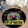 Gamepad Round Carpet for Living Room Mat for Children Carpet Floor Rug Bath Mat Bedroom Carpet for Children's Room Doormat