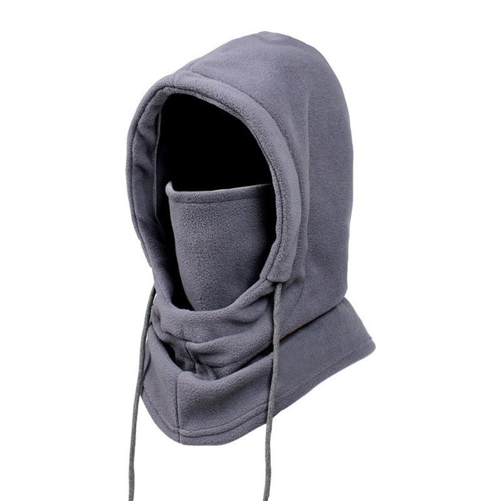 Zipper Closure Balaclava Hat Windproof Warm Hooded Scarf New Year Face Cover Scarf  Motorcycle