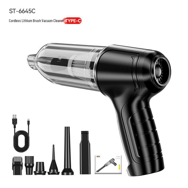 High-Power Brushless Car Vacuum: Three-Speed Handheld Blower and Suction for Home and Vehicle Use