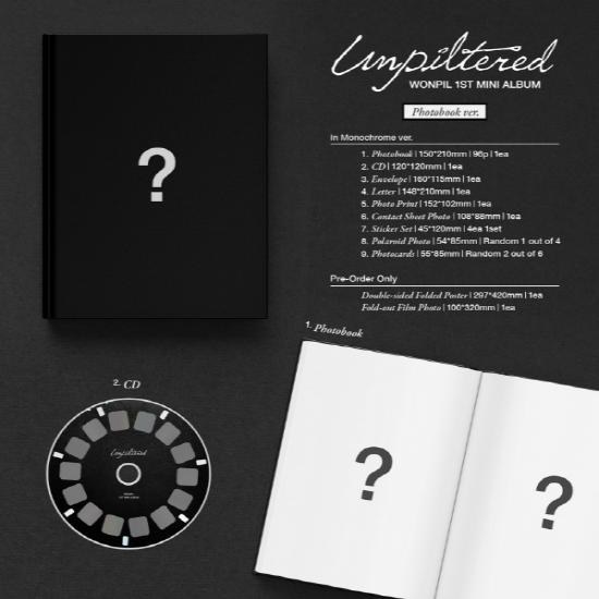 [Pre-Order Benefit / Random] WONPIL (DAY6) - Unpiltered (Photobook Ver.)