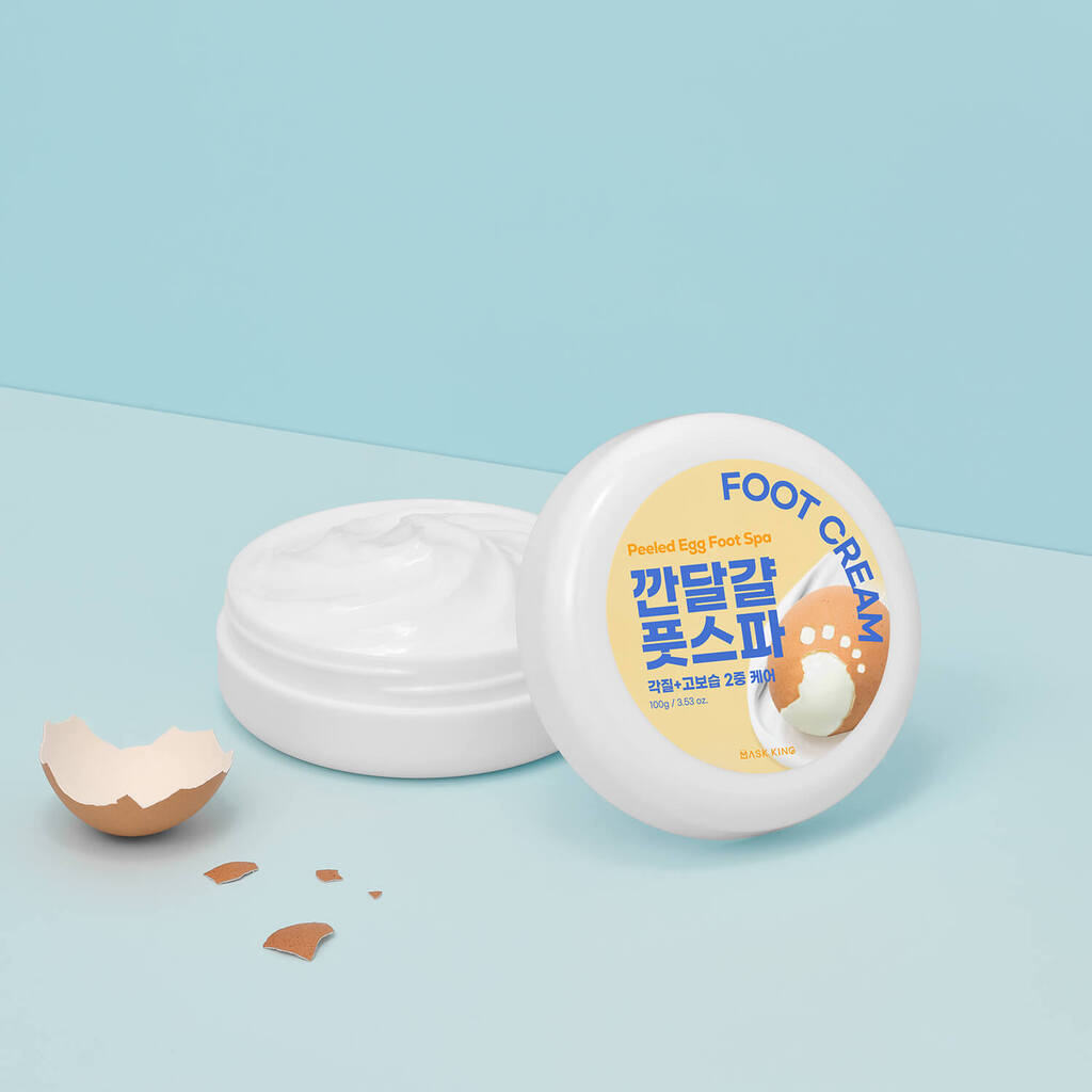 MASK KING Geschältes Ei Fußbad Fußcreme 100g