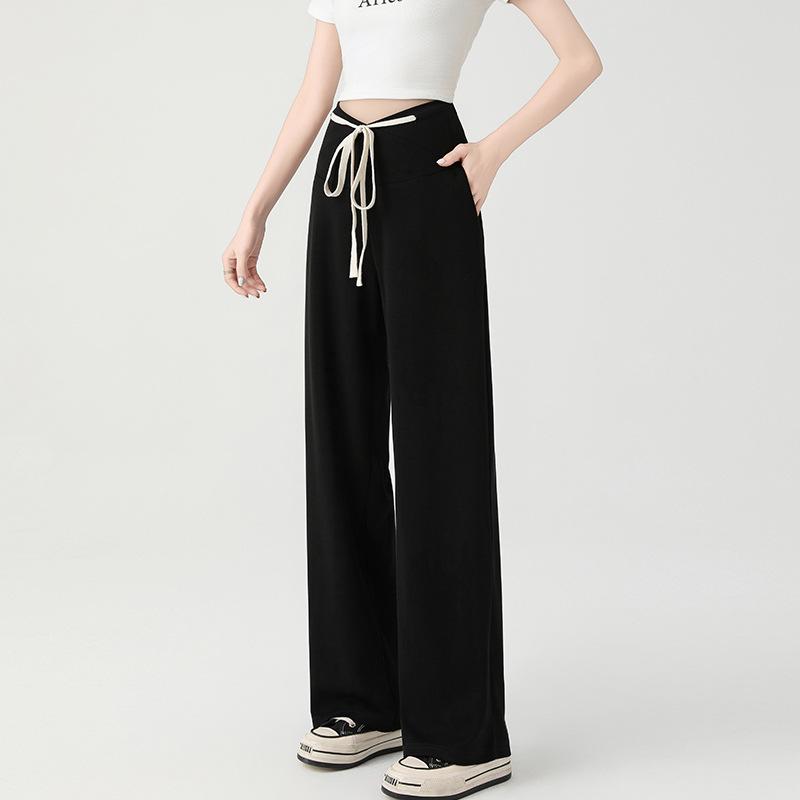 2026 Spring/Summer Maternity Pants: Lightweight, Narrow Wide-Leg with Drawstring L