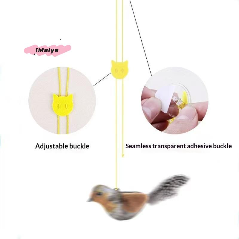 M-1/2/3PCS Cat Toys Self-Entertainment And Relaxation Swing Toys Cat Teasing Sticks Bite-Resistant Realistic Bird Pet Toys Cats