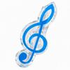 5PCS Mixed Color Piano Book Clips ABS Treble Clef Clips Music Note Clips  For Sheet Music Reading