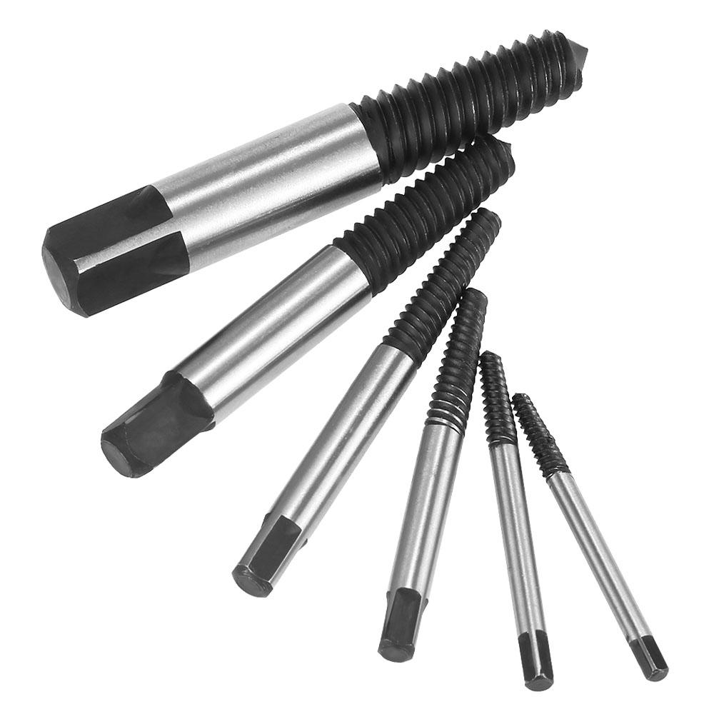 

Damaged Screw Extractor Set 6 Pieces sy Out Extractor Tool for Removing Broken Screws and s