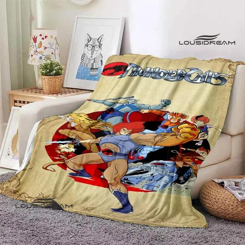 Thundercats Cartoon-Druckdecke, warme Decke für Kinder, T-Flansch-Decke, Heimreisedecke, Bettauskleidung, Geburtstagsgeschenk