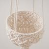Handwoven Plant Holder With Natural Cotton Rope Wall Mounted Planter Basket For Indoor Outdoor Garden Decoration