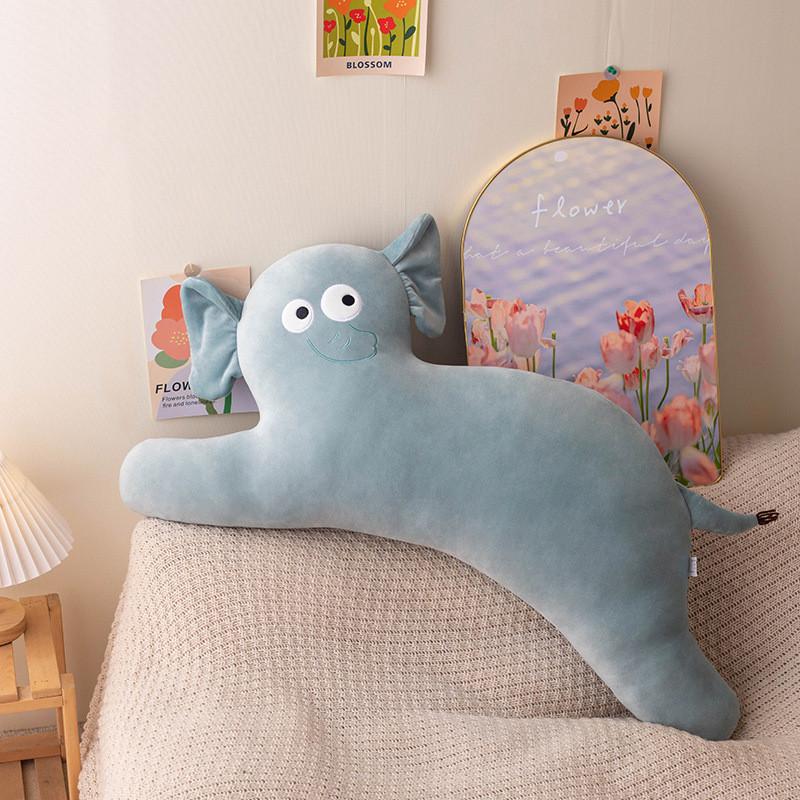 Cute Fox Crocodile Elephant Cat Cartoon Animal Designs Soft Plush Pillow Lumbar
