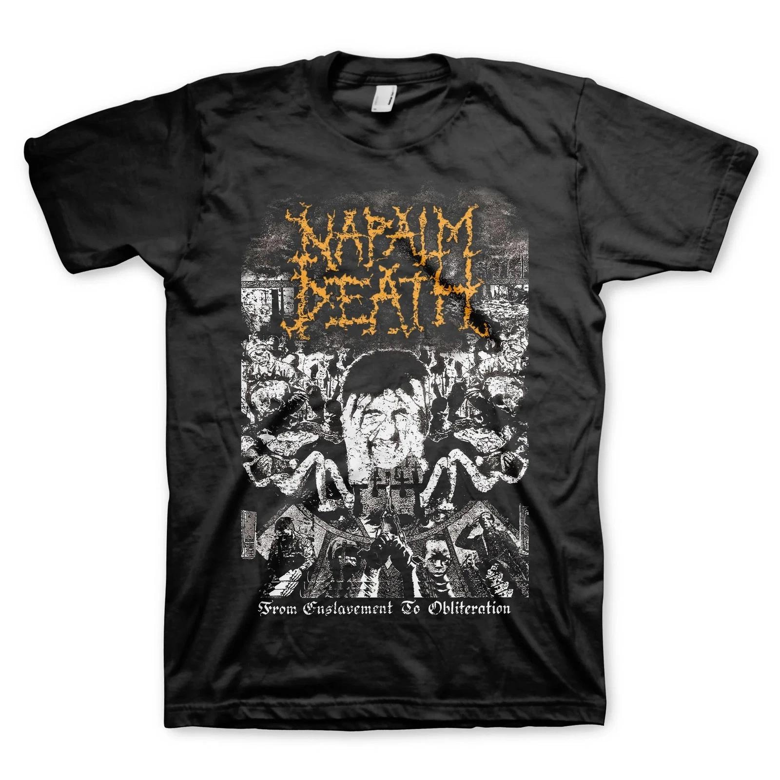 Napalm Death From Enslavement To Obliteration T-Shirt S-3XL NEW S