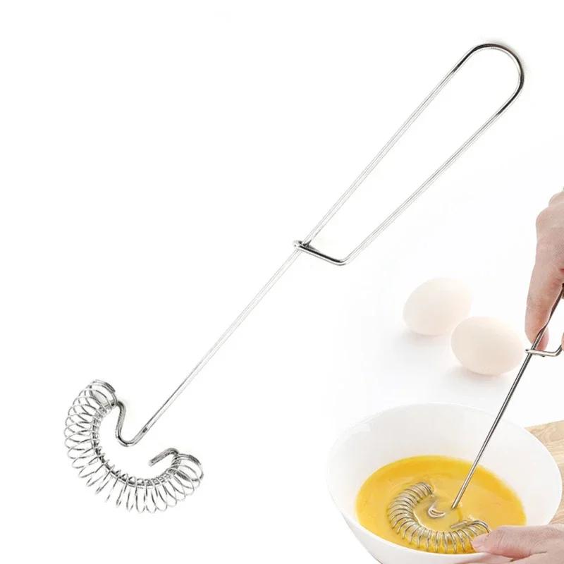 Kitchen Tools Practical Cooking Tool Stainless Steel Hand Egg Beater Household Mixer Egg Beaters Whisk Miracle Cream Mixing Tool