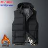 Men's Lambswool Cotton Vest, Autumn Winter, M-10XL, Plus Velvet, High-End Sports Style, Warm Plus Size Outerwear.