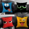 Funny Emoji Cute Cushion Cover Pillowcase Ultra Soft Skin Friendly Fabric Cloud Like Comfort & Concealed Zipper