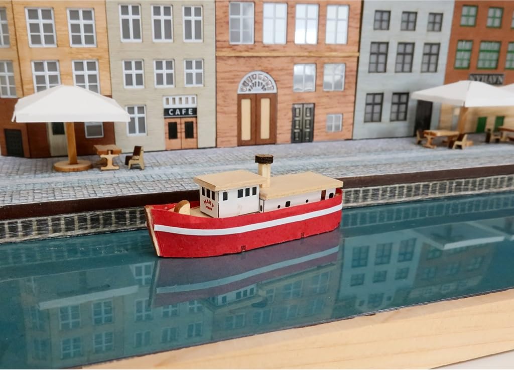 Woody Joe 1/220 European Streets Series: Copenhagen, Denmark, Wooden Model Assembly Kit (Scenery)