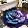 New Flower Carpet Special-Shaped Soft Peony Floor Mat Durable 40X40Cm Non-Slip Absorbent Bathroom Floor Mat