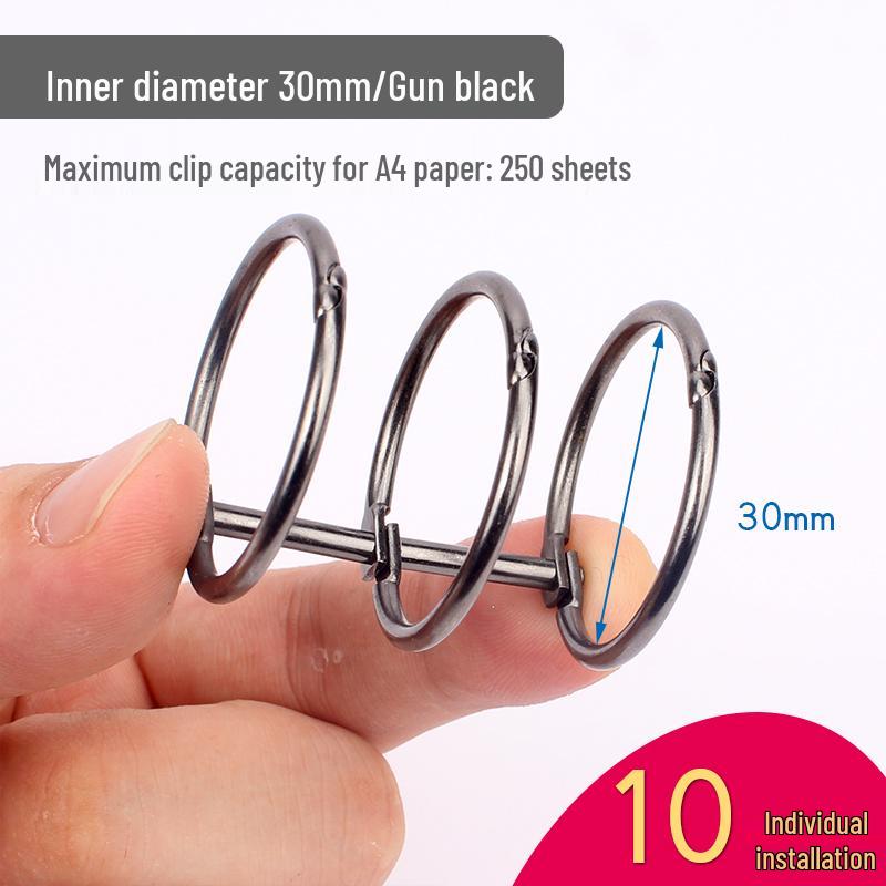 Six-Hole Metal Binder Rings - Multi-Hole Loose Leaf Binding Clip