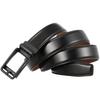 Casual Alloy Automatic Buckle Cowhide Belt, Reverse Pull Design