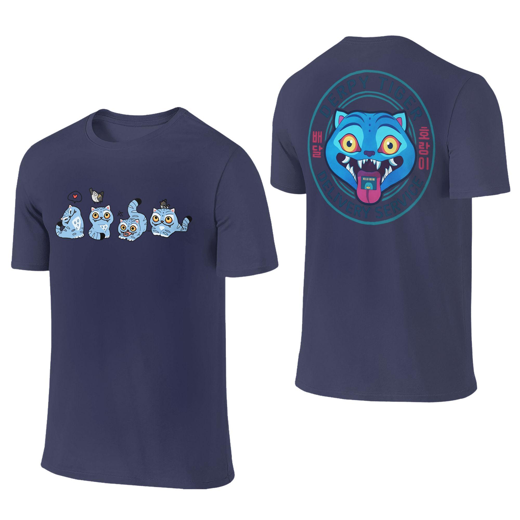 

KPop Demon Hunters T Shirt for Men Pure Cotton Novelty T-Shirt Round Neck Tiger Tees Short Sleeve Clothing Gift Idea 3XL