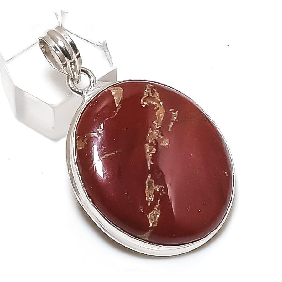 

Natural Dragon Blood Gemstone 925 Sterling Silver Jewelry Pendant 1.89 N9p57