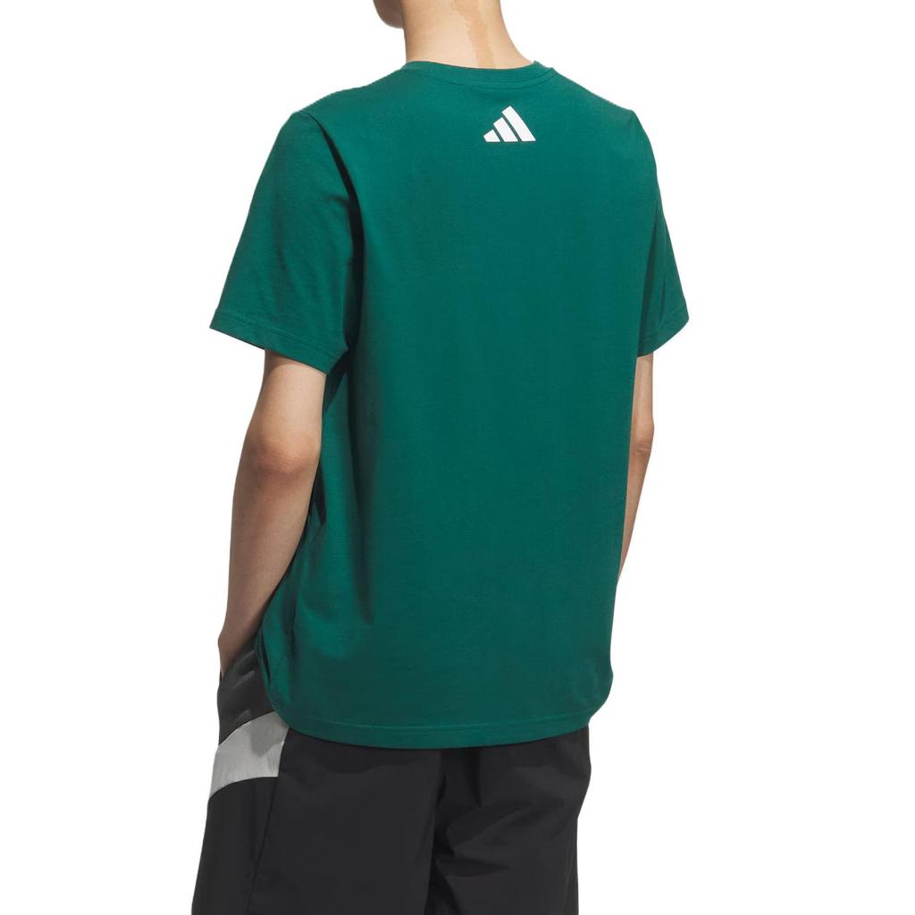 Adidas GRAPHIC SHORT SLEEVE T SHIRT T Shirt Unisex Forest Green KB7750