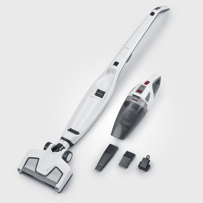 SEVERIN HV7173 - Aspirateur balai sans fil 2-en-1 pliable - 8 000 Pa - 32 min - 600 ml - Blanc