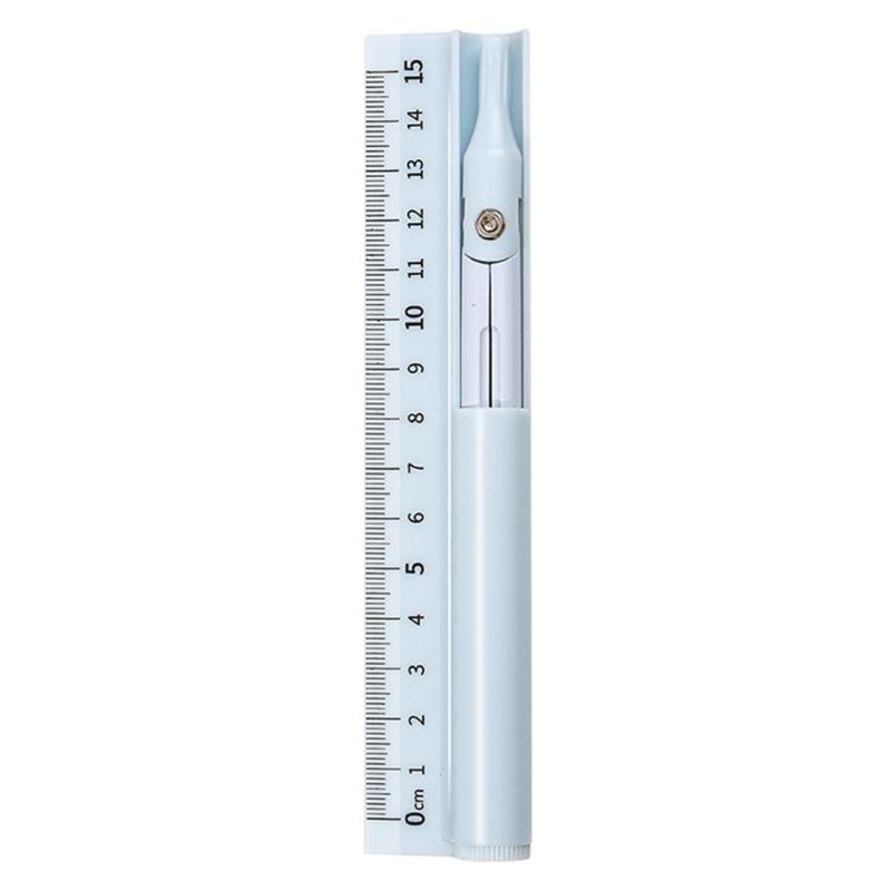 

Multifunctional Ruler Compass Pencil Straight Ruler Drawing Ruler Mathematical Ruler Draft Ruler School Supplies синий