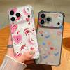 Love Heart Painted Print Silicone Phone Case For iPhone 17 Pro Max 16 15 14 Pro Max 13 12 Pro 11 Shockproof Soft TPU Clear Cover