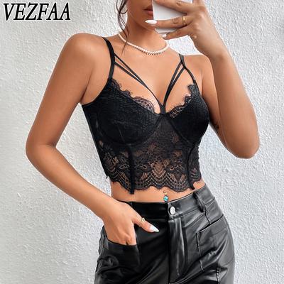 Damenmode Casual Volltonfarbe Spitze Druck Sommer Frühling Ärmellose Hosenträger Sexy Bodys