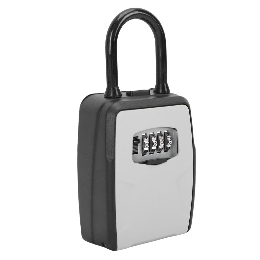 Key Lockbox Aluminum Alloy Large Capacity 4 Digit Combination Key Security Lock Box for   Apartment