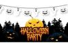 Witch Broom & Ghost Pendant Ceiling Halloween Decoration