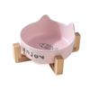 Cute Cat High Foot Bowl Prevent Tipping Dog Food Feeding Basin Pet Bowl  Neck Protection