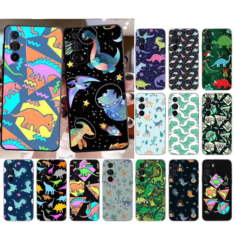 Cute Dinosaur Baby Phone Case For Motorola Edge 60 50 40 Pro 60 50 40 30 Ultra Neo Fusion Moto G Play G Stylus G Carcasas