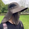 Men Women UV Protection Sun Hat With Wide Brim Breathable Fishing Cap Hiking Outdoor Travel