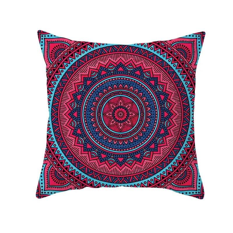 Moroccan Polyester Pillowcase 45x45cm Bohemian Hippie Sofa Cushion Cover Geometric Mancha Lo Print Home Decor