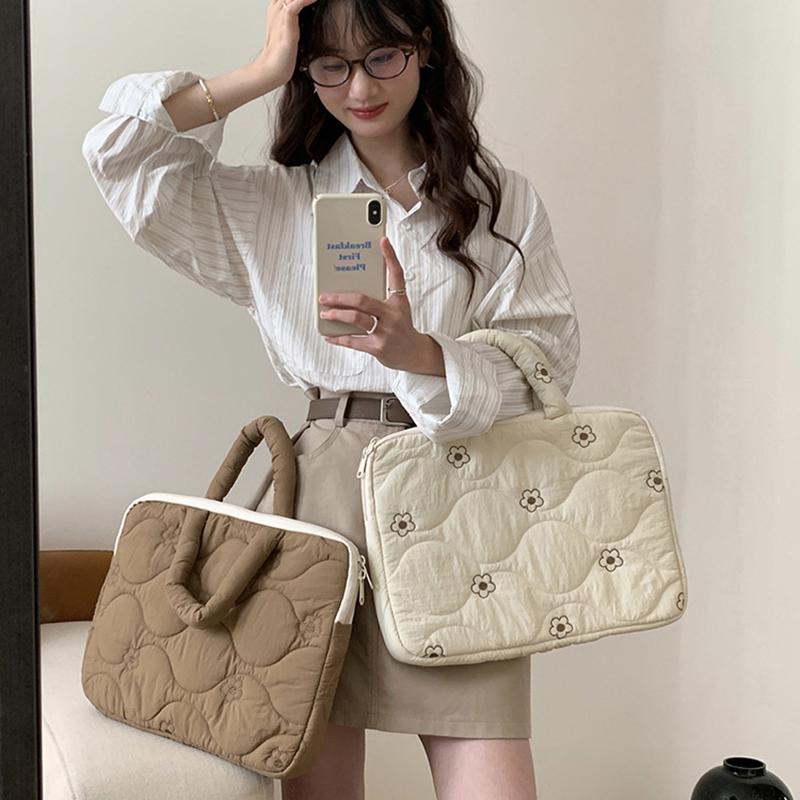 Flower Laptop Computer Sleeve Bag For 13/11Inches For Macbook For Lenovo Thinkpad For Dell For Hp Protective Handbag Case Cover