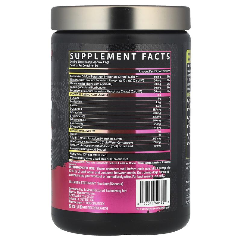 EAA + Hydration, Pink Lemonade, 13.76 oz (390 g)