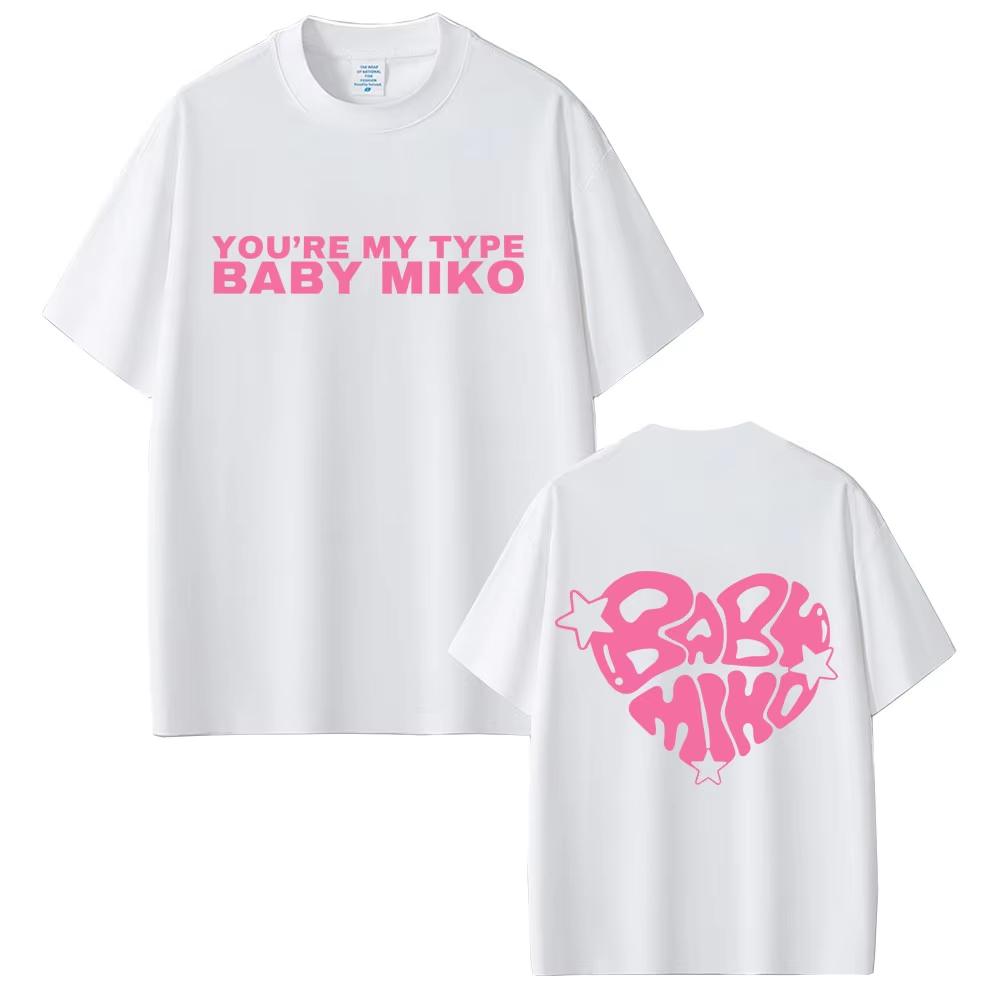 Young Miko Baby Miko Merch Tshirt Men Women Hip Hop Fashion Short Sleeve T Shirt Male Casual Pure Cotton Crewneck Tshirts