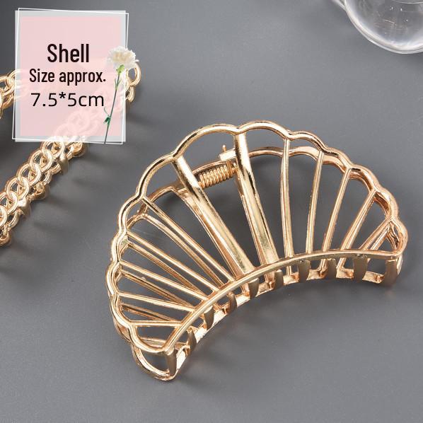 

Металлический зажим для волос размера XL: Стильный аксессуар для затылка для густых волос